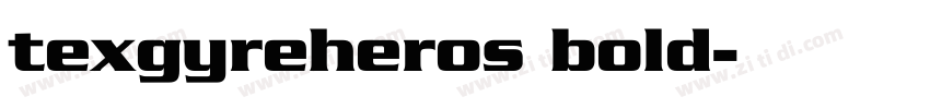 texgyreheros bold字体转换